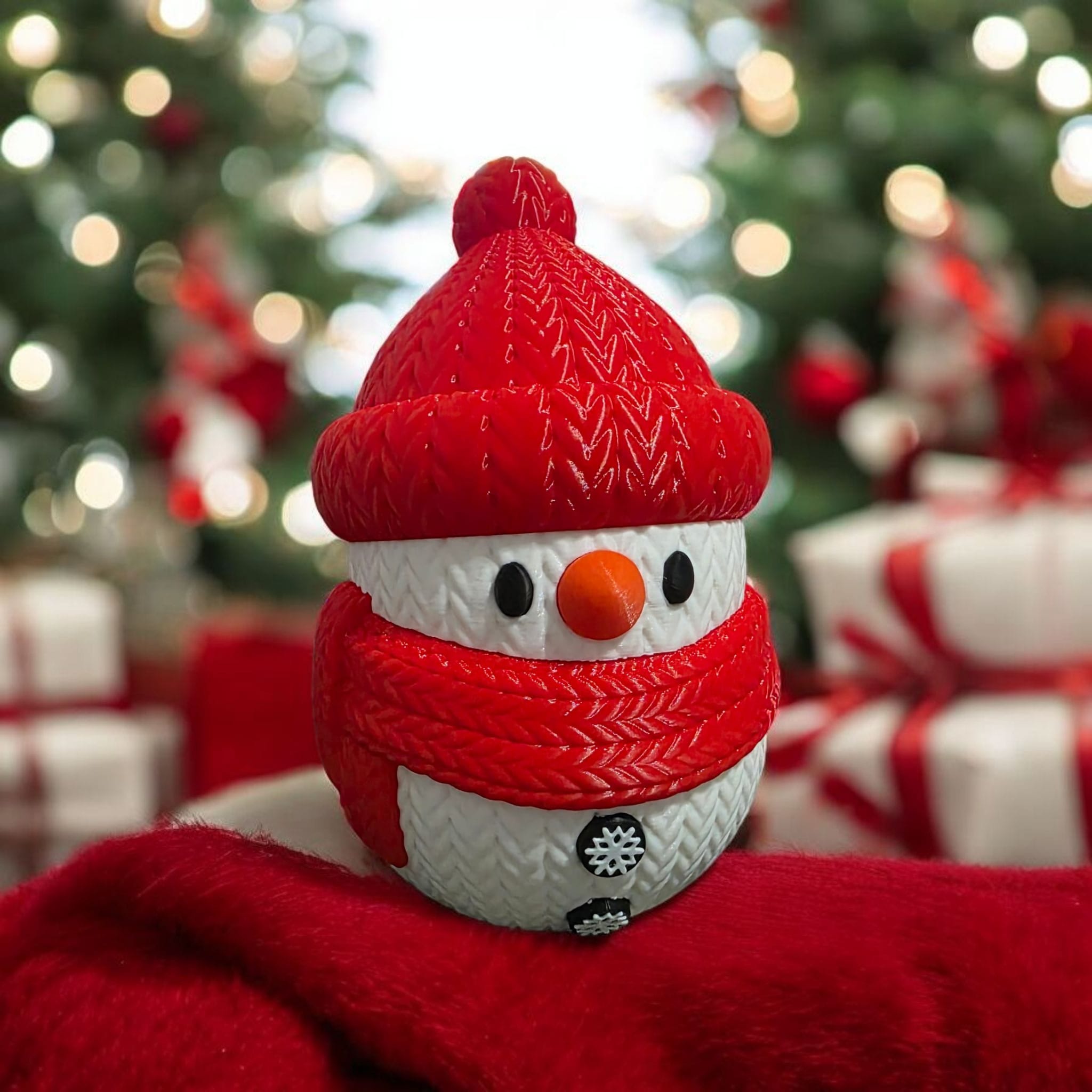 Christmas Snowman Knitted